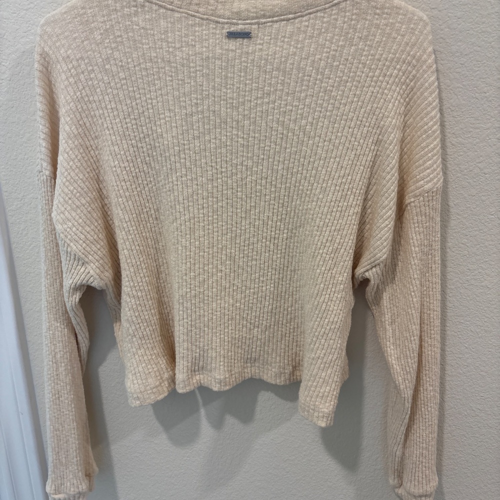 Billabong Essentials Button Up Sweater Size Xs - image 2